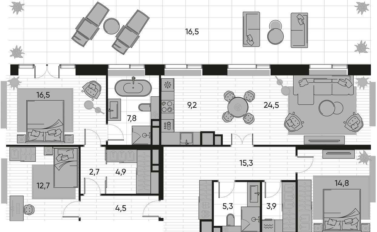 3-BD Apartment Sale, 141.2 sq. m. at Pride, Polkovaya Street, 1с27, Moscow, Russia #1 3-BD Apartment Sale, 141.2 sq. m. at Pride, Polkovaya Street, 1с27, Moscow, Russia #1