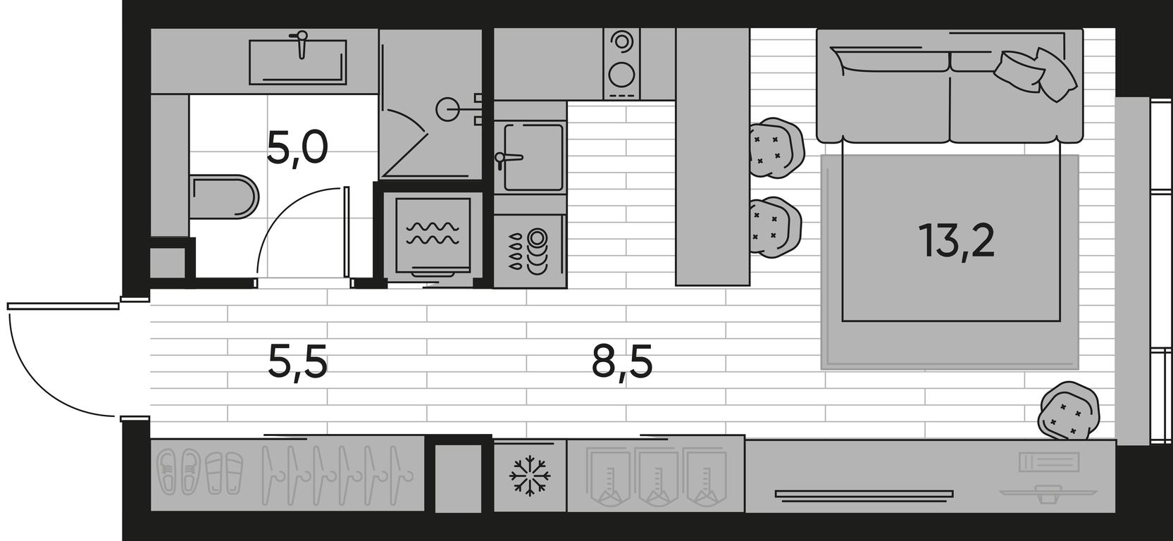 Продажа квартиры, 32,2 м² в ЖК «Прайд (Pride)», Полковая улица, 1с27, Москва, Россия #1 Продажа квартиры, 32,2 м² в ЖК «Прайд (Pride)», Полковая улица, 1с27, Москва, Россия #1