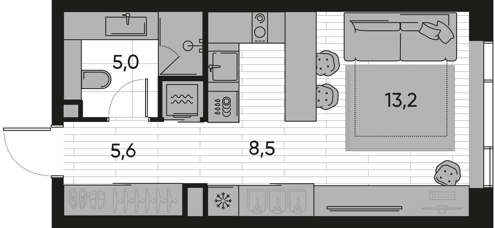 Apartment Sale, 32.3 sq. m. at Pride, Polkovaya Street, 1с27, Moscow, Russia #1 Apartment Sale, 32.3 sq. m. at Pride, Polkovaya Street, 1с27, Moscow, Russia #1