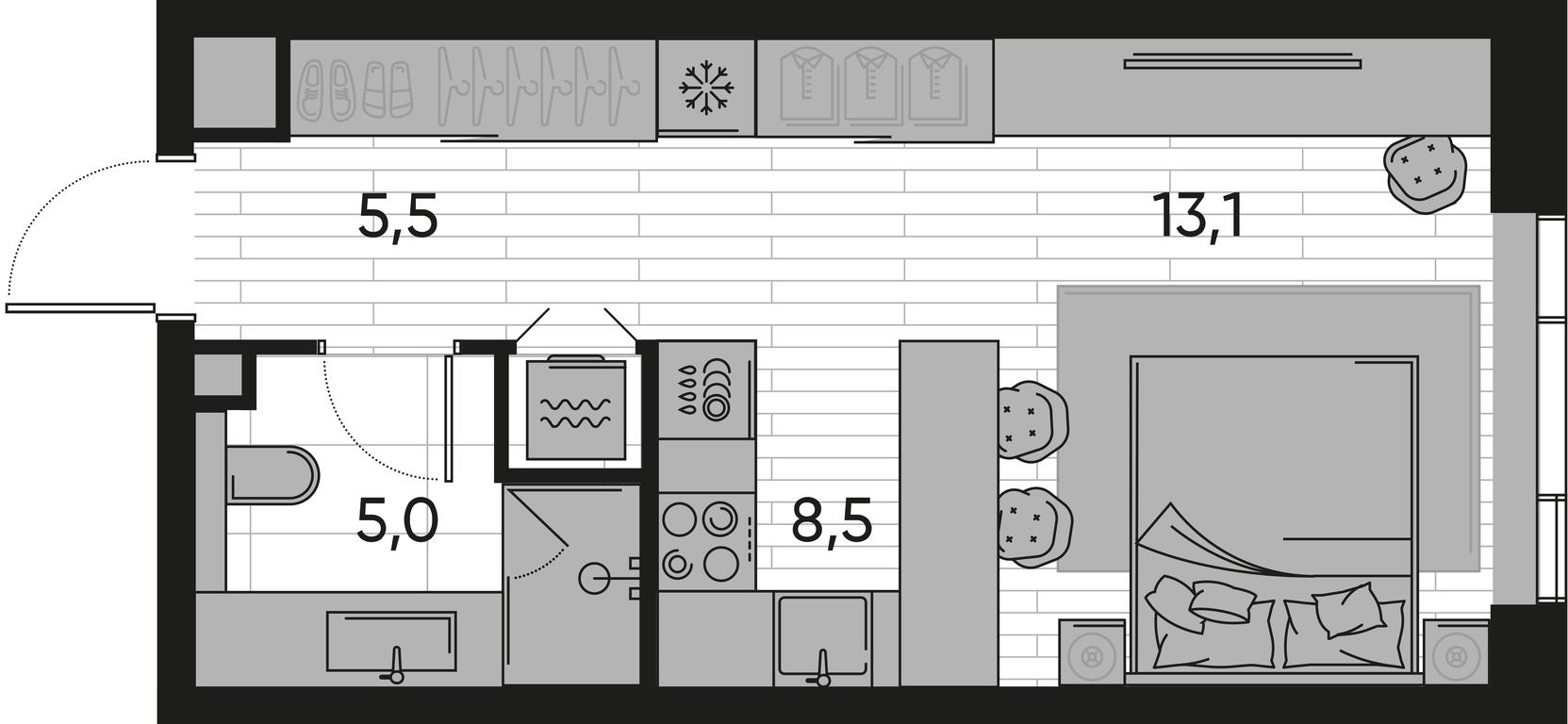 Apartment Sale, 32.1平方米 at Pride, Polkovaya Street, 1с27, Moscow, Russia #1 Apartment Sale, 32.1平方米 at Pride, Polkovaya Street, 1с27, Moscow, Russia #1