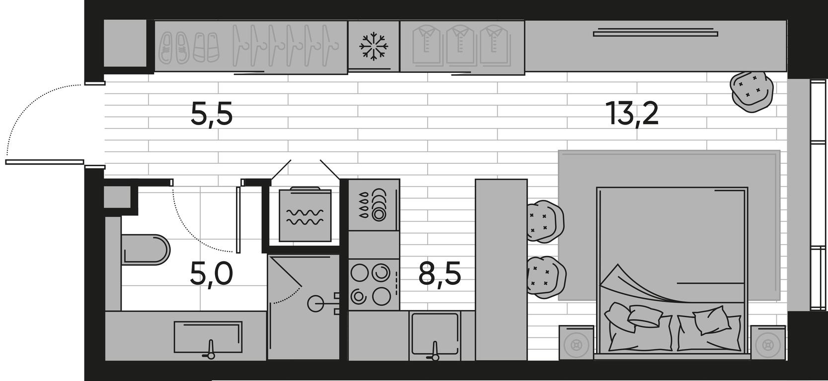 Apartment Sale, 32.2平方米 at Pride, Polkovaya Street, 1с27, Moscow, Russia #1 Apartment Sale, 32.2平方米 at Pride, Polkovaya Street, 1с27, Moscow, Russia #1