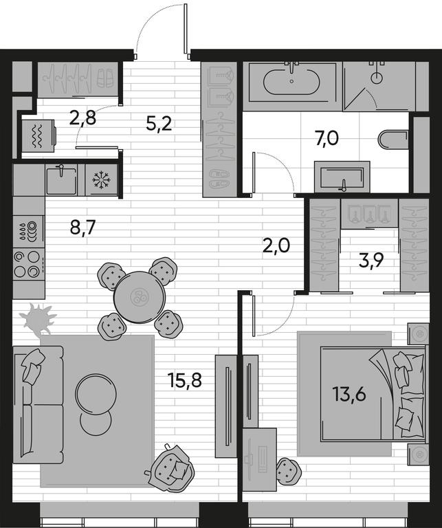 Продажа 1-комн. квартиры, 59 м² в ЖК «Прайд (Pride)», Полковая улица, 1с27, Москва, Россия #1 Продажа 1-комн. квартиры, 59 м² в ЖК «Прайд (Pride)», Полковая улица, 1с27, Москва, Россия #1