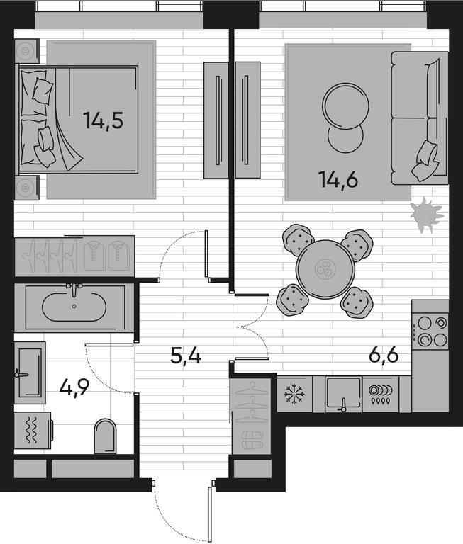 Продажа 1-комн. квартиры, 46,1 м² в ЖК «Прайд (Pride)», Полковая улица, 1с27, Москва, Россия #1 Продажа 1-комн. квартиры, 46,1 м² в ЖК «Прайд (Pride)», Полковая улица, 1с27, Москва, Россия #1