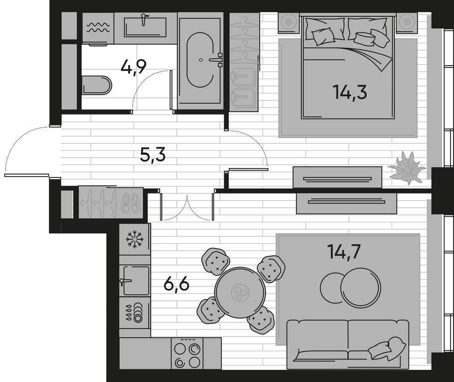 Продажа 1-комн. квартиры, 45,8 м² в ЖК «Прайд (Pride)», Полковая улица, 1с27, Москва, Россия #1 Продажа 1-комн. квартиры, 45,8 м² в ЖК «Прайд (Pride)», Полковая улица, 1с27, Москва, Россия #1