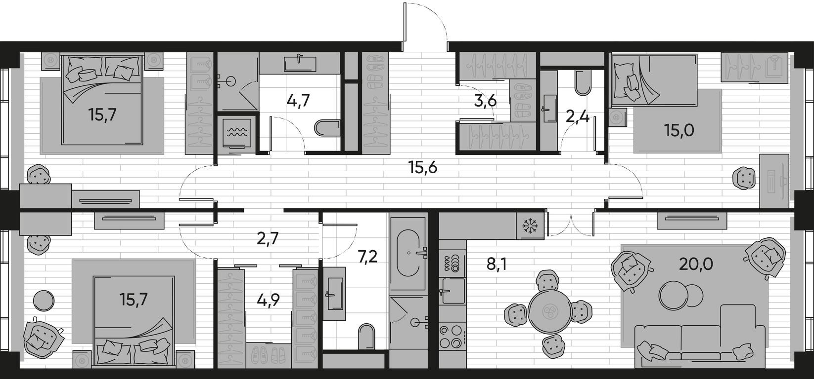 3-BD Apartment Sale, 115.6平方米 at Pride, Polkovaya Street, 1с27, Moscow, Russia #1 3-BD Apartment Sale, 115.6平方米 at Pride, Polkovaya Street, 1с27, Moscow, Russia #1
