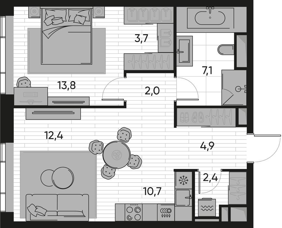 Продажа 1-комн. квартиры, 57 м² в ЖК «Прайд (Pride)», Полковая улица, 1с27, Москва, Россия #1 Продажа 1-комн. квартиры, 57 м² в ЖК «Прайд (Pride)», Полковая улица, 1с27, Москва, Россия #1