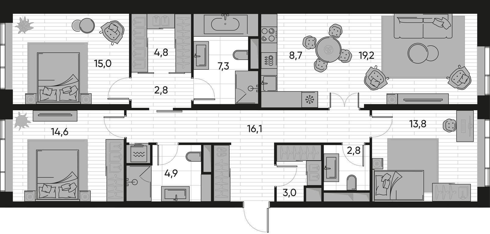 3-BD Apartment Sale, 113 sq. m. at Pride, Polkovaya Street, 1с27, Moscow, Russia #1 3-BD Apartment Sale, 113 sq. m. at Pride, Polkovaya Street, 1с27, Moscow, Russia #1