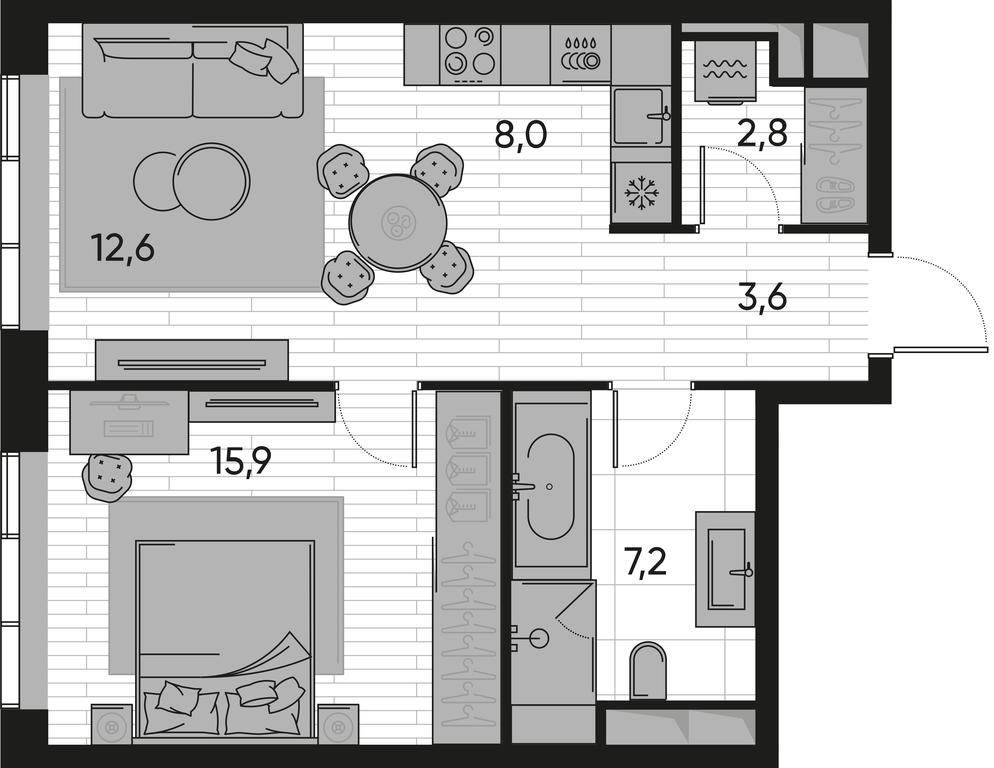 Продажа 1-комн. квартиры, 50,1 м² в ЖК «Прайд (Pride)», Полковая улица, 1с27, Москва, Россия #1 Продажа 1-комн. квартиры, 50,1 м² в ЖК «Прайд (Pride)», Полковая улица, 1с27, Москва, Россия #1