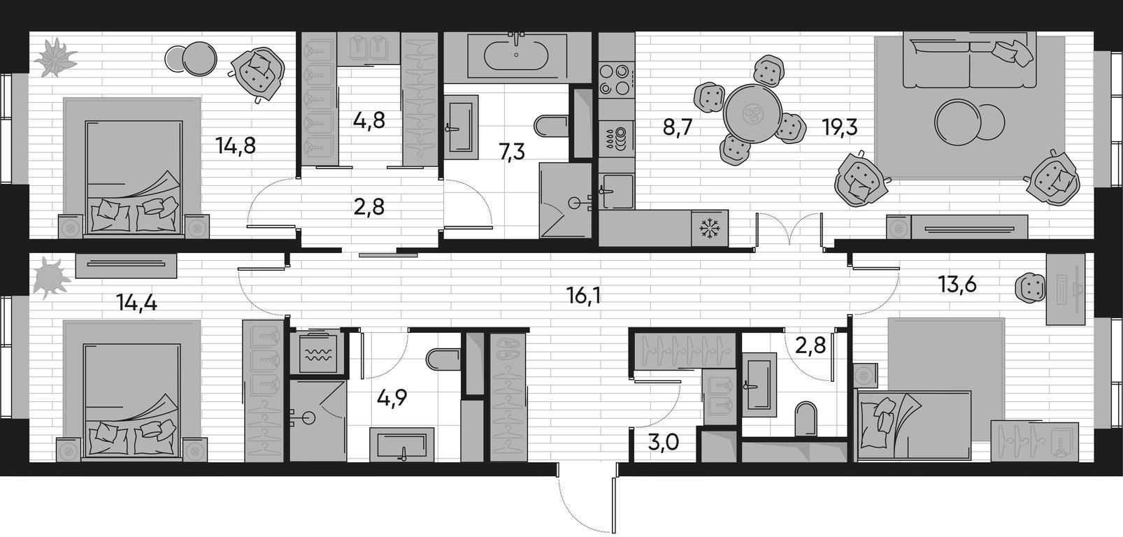 3-BD Apartment Sale, 112.5 sq. m. at Pride, Polkovaya Street, 1с27, Moscow, Russia #1 3-BD Apartment Sale, 112.5 sq. m. at Pride, Polkovaya Street, 1с27, Moscow, Russia #1
