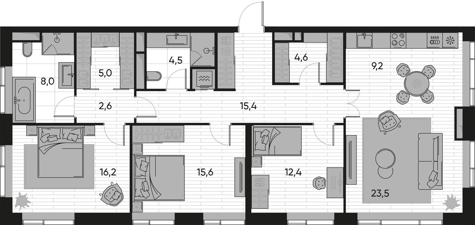 3-BD Apartment Sale, 117.2 sq. m. at Pride, Polkovaya Street, 1с27, Moscow, Russia #1 3-BD Apartment Sale, 117.2 sq. m. at Pride, Polkovaya Street, 1с27, Moscow, Russia #1