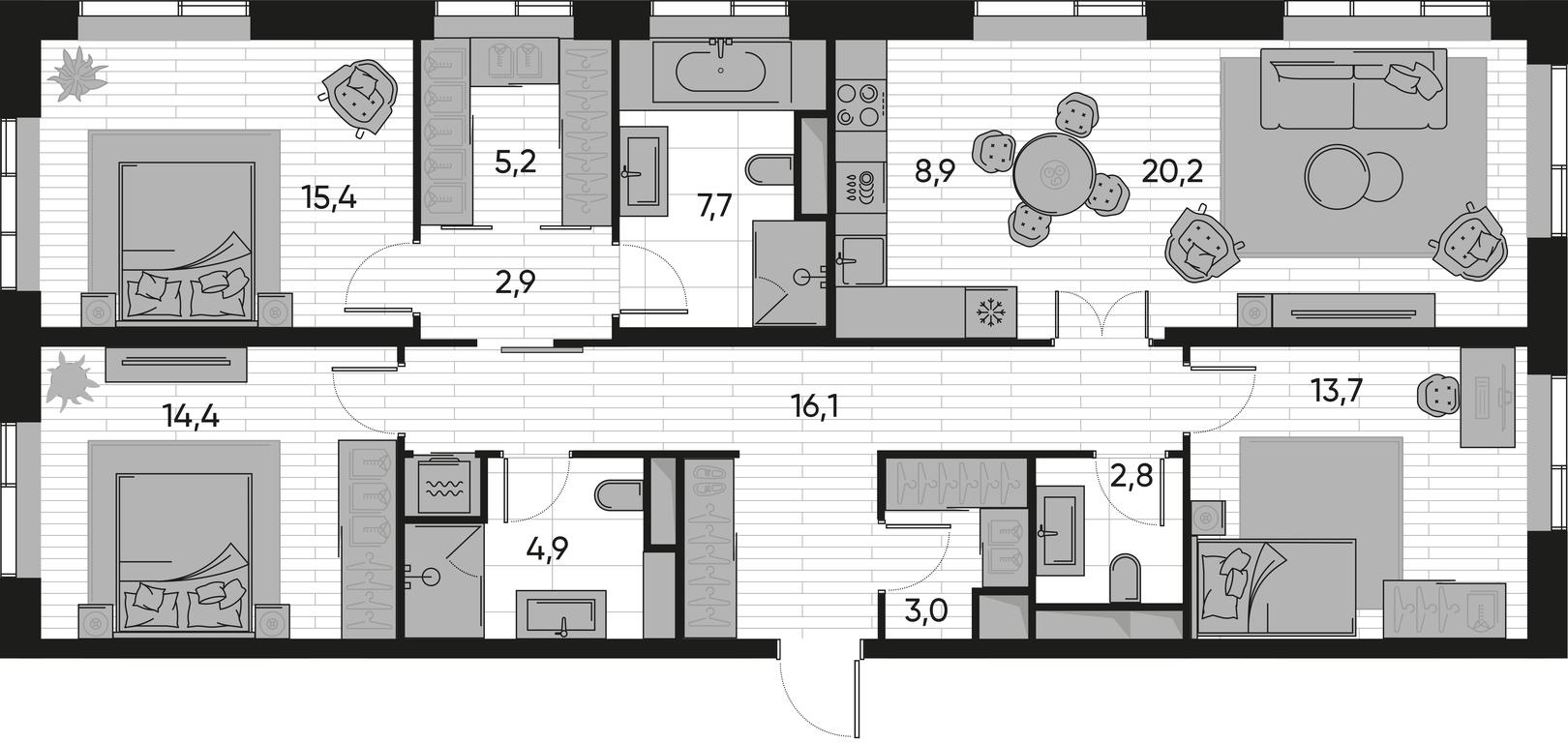 Продажа 3-комн. квартиры, 115,2 м² в ЖК «Прайд (Pride)», Полковая улица, 1с27, Москва, Россия #1 Продажа 3-комн. квартиры, 115,2 м² в ЖК «Прайд (Pride)», Полковая улица, 1с27, Москва, Россия #1