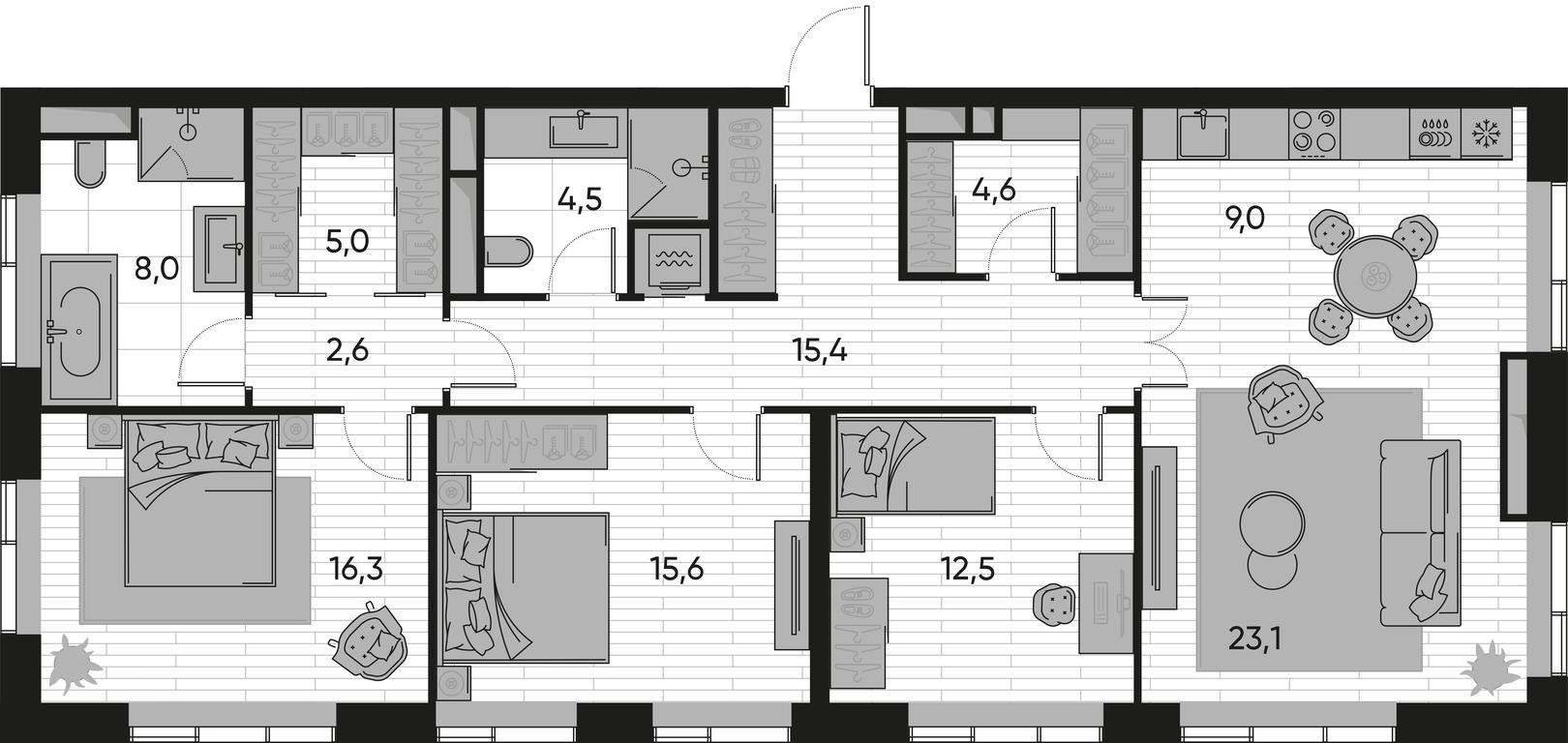 3-BD Apartment Sale, 116.6 sq. m. at Pride, Polkovaya Street, 1с27, Moscow, Russia #1 3-BD Apartment Sale, 116.6 sq. m. at Pride, Polkovaya Street, 1с27, Moscow, Russia #1