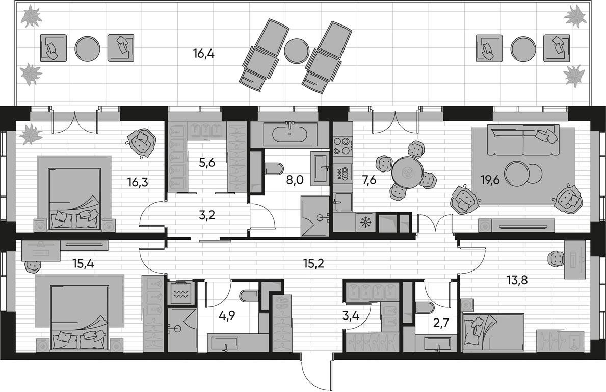 3-BD Apartment Sale, 132 sq. m. at Pride, Polkovaya Street, 1с27, Moscow, Russia #1 3-BD Apartment Sale, 132 sq. m. at Pride, Polkovaya Street, 1с27, Moscow, Russia #1