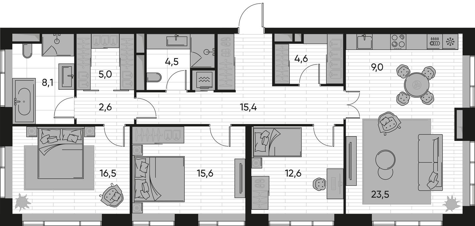 3-BD Apartment Sale, 117.4 sq. m. at Pride, Polkovaya Street, 1с27, Moscow, Russia #1 3-BD Apartment Sale, 117.4 sq. m. at Pride, Polkovaya Street, 1с27, Moscow, Russia #1