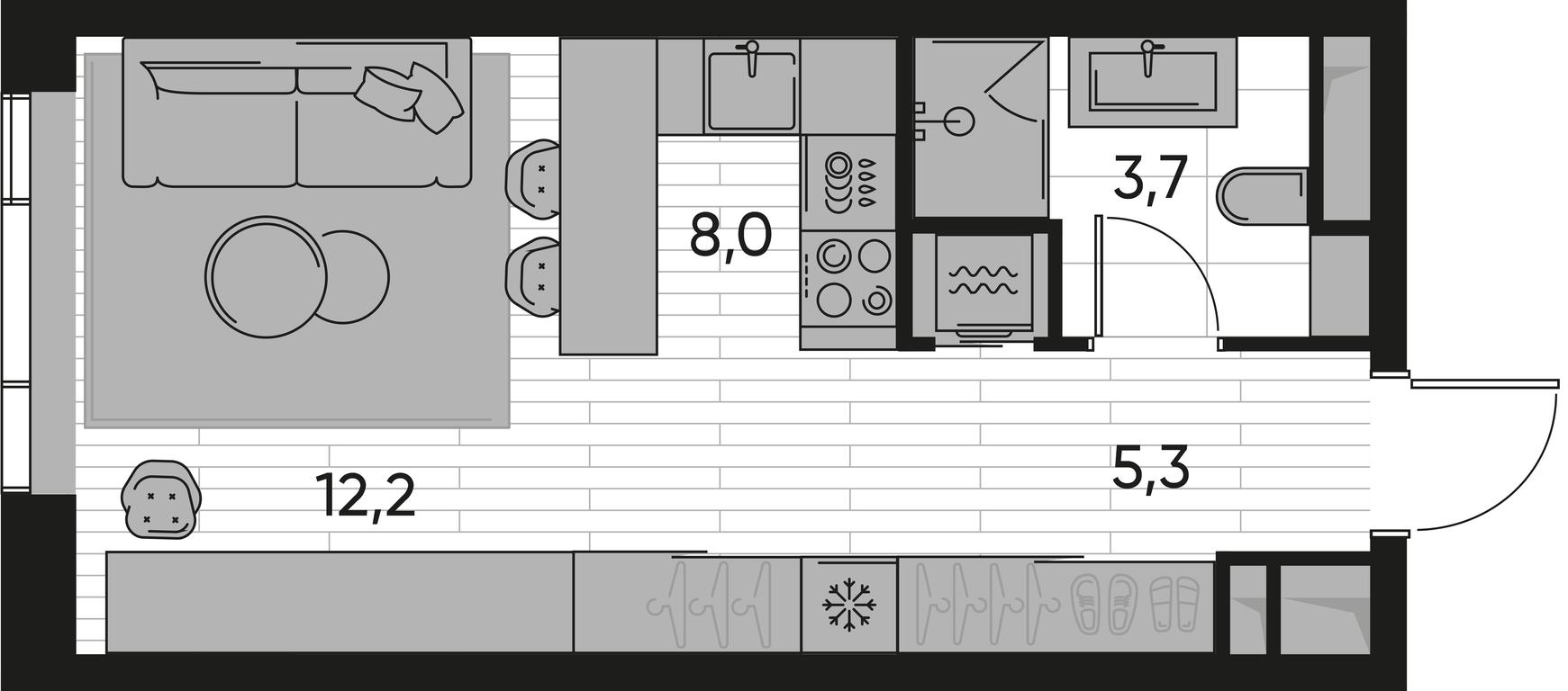 Apartment Sale, 29.1 sq. m. at Pride, Polkovaya Street, 1с27, Moscow, Russia #1 Apartment Sale, 29.1 sq. m. at Pride, Polkovaya Street, 1с27, Moscow, Russia #1