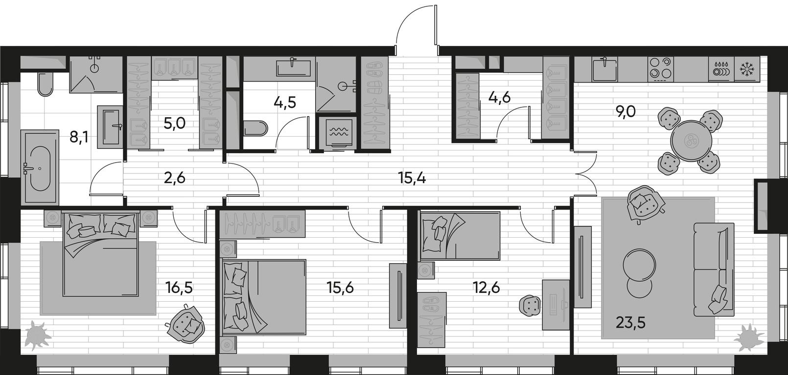 3-BD Apartment Sale, 117.6 sq. m. at Pride, Polkovaya Street, 1с27, Moscow, Russia #1 3-BD Apartment Sale, 117.6 sq. m. at Pride, Polkovaya Street, 1с27, Moscow, Russia #1