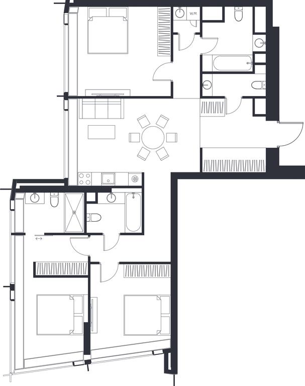 2-BD Apartment Sale, 76.94平方米 at Dom Dau, 1st Krasnogvardeysky Drive, 12с6, Moscow, Russia #1 2-BD Apartment Sale, 76.94平方米 at Dom Dau, 1st Krasnogvardeysky Drive, 12с6, Moscow, Russia #1