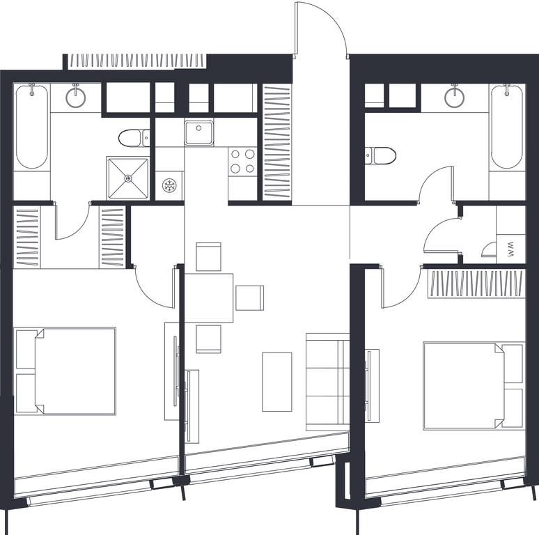 Apartment Sale, 31.45 sq. m. at Dom Dau, 1st Krasnogvardeysky Drive, 12с6, Moscow, Russia #1
