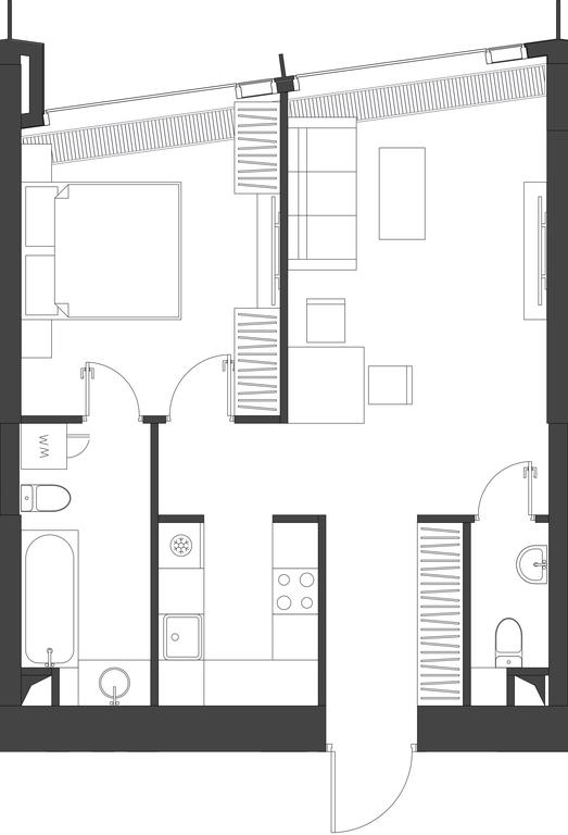 1-BD Apartment Sale, 51 sq. m. at Dom Dau, 1st Krasnogvardeysky Drive, 12с6, Moscow, Russia #2 1-BD Apartment Sale, 51 sq. m. at Dom Dau, 1st Krasnogvardeysky Drive, 12с6, Moscow, Russia #2