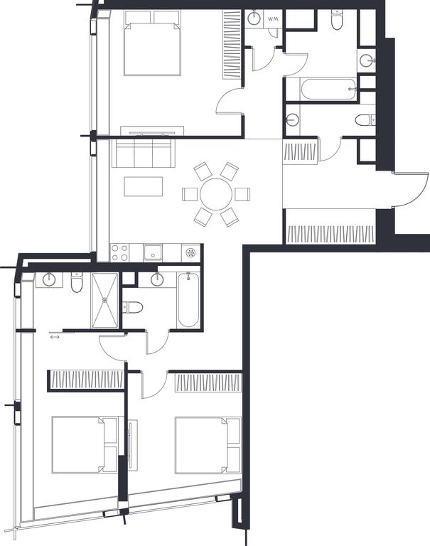 2-BD Apartment Sale, 78.59平方米 at Dom Dau, 1st Krasnogvardeysky Drive, 12с6, Moscow, Russia #1 2-BD Apartment Sale, 78.59平方米 at Dom Dau, 1st Krasnogvardeysky Drive, 12с6, Moscow, Russia #1