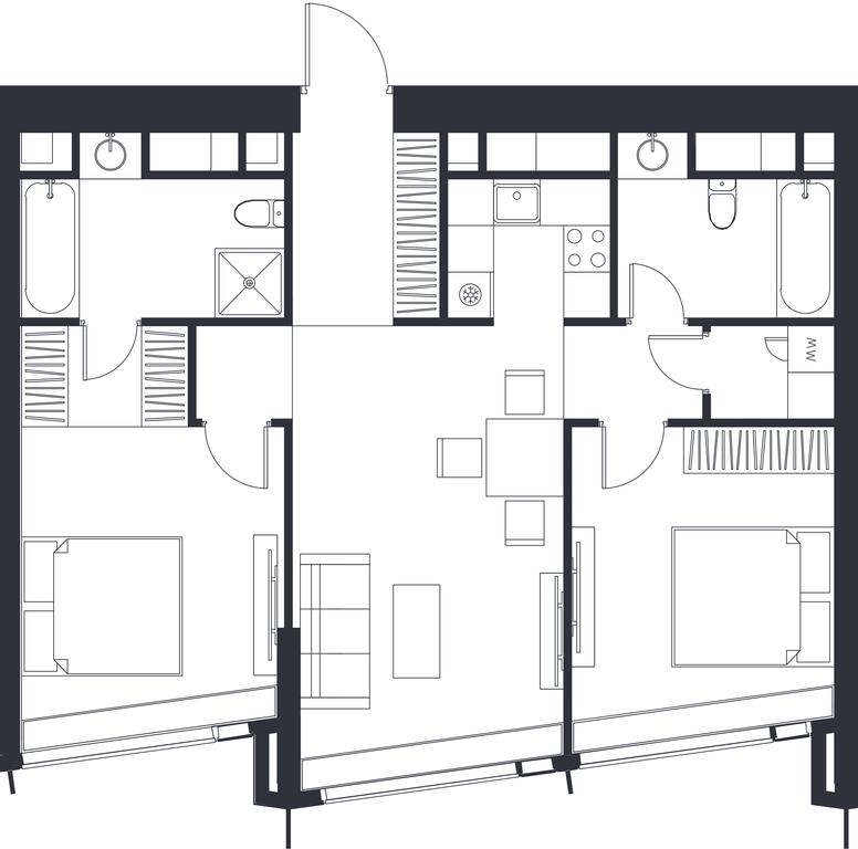 3-BD Apartment Sale, 128.37 sq. m. at Dom Dau, 1st Krasnogvardeysky Drive, 12с6, Moscow, Russia #1 3-BD Apartment Sale, 128.37 sq. m. at Dom Dau, 1st Krasnogvardeysky Drive, 12с6, Moscow, Russia #1