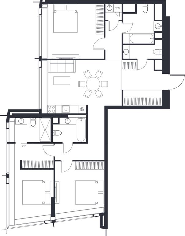 1-BD Apartment Sale, 53.77平方米 at Dom Dau, 1st Krasnogvardeysky Drive, 12с6, Moscow, Russia #1 1-BD Apartment Sale, 53.77平方米 at Dom Dau, 1st Krasnogvardeysky Drive, 12с6, Moscow, Russia #1