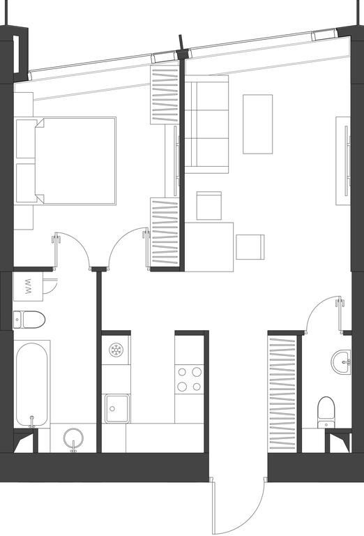 1-BD Apartment Sale, 52 sq. m. at Dom Dau, 1st Krasnogvardeysky Drive, 12с6, Moscow, Russia #2 1-BD Apartment Sale, 52 sq. m. at Dom Dau, 1st Krasnogvardeysky Drive, 12с6, Moscow, Russia #2