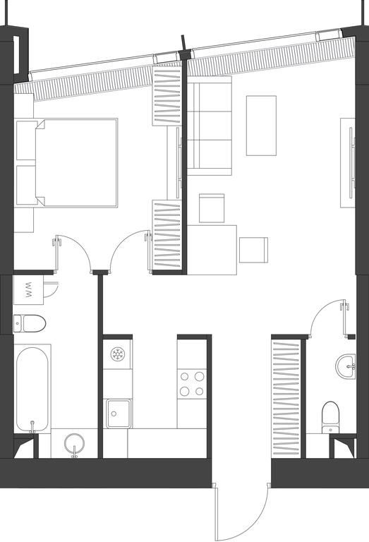 1-BD Apartment Sale, 52 sq. m. at Dom Dau, 1st Krasnogvardeysky Drive, 12с6, Moscow, Russia #2