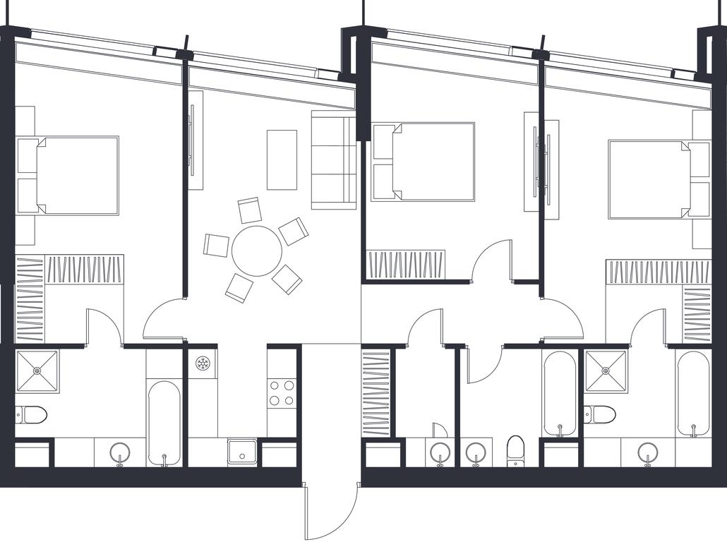 3-BD Apartment Sale, 108.1平方米 at Dom Dau, 1st Krasnogvardeysky Drive, 12с6, Moscow, Russia #1