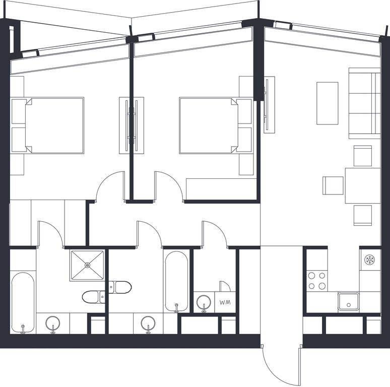 2-BD Apartment Sale, 83.84平方米 at Dom Dau, 1st Krasnogvardeysky Drive, 12с6, Moscow, Russia #1 2-BD Apartment Sale, 83.84平方米 at Dom Dau, 1st Krasnogvardeysky Drive, 12с6, Moscow, Russia #1