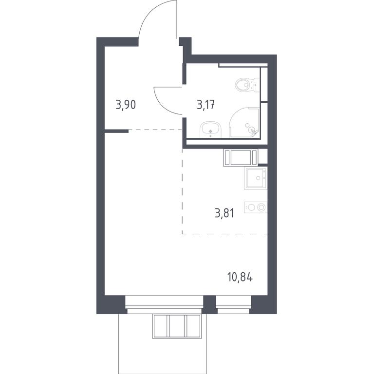 Apartment Sale, 21.7平方米 at Alkhimovo, Ryazanovskoe Highway, 31к1, Moscow, Russia #1 Apartment Sale, 21.7平方米 at Alkhimovo, Ryazanovskoe Highway, 31к1, Moscow, Russia #1