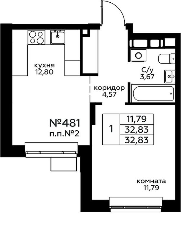 Apartment Sale, 32.83平方米 at Novograd Pavlino, Kosinskoye shosse, 2, Novoye Pavlino Microdistrict, Balashikha, Moscow Region, Russia #1 Apartment Sale, 32.83平方米 at Novograd Pavlino, Kosinskoye shosse, 2, Novoye Pavlino Microdistrict, Balashikha, Moscow Region, Russia #1