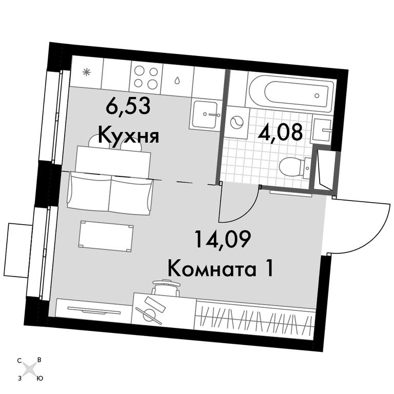 Apartment Sale, 24.7 sq. m. at Dvizhenie. Govorovo, Центральная улица, 47, деревня Говорово, поселение Московский, Москва, Россия #1 Apartment Sale, 24.7 sq. m. at Dvizhenie. Govorovo, Центральная улица, 47, деревня Говорово, поселение Московский, Москва, Россия #1