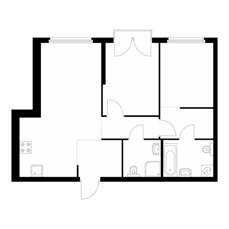 2-BD Apartment Sale, 60.9平方米 at Barklaya 6, Barklaya Street, 6, Moscow, Russia #1 2-BD Apartment Sale, 60.9平方米 at Barklaya 6, Barklaya Street, 6, Moscow, Russia #1