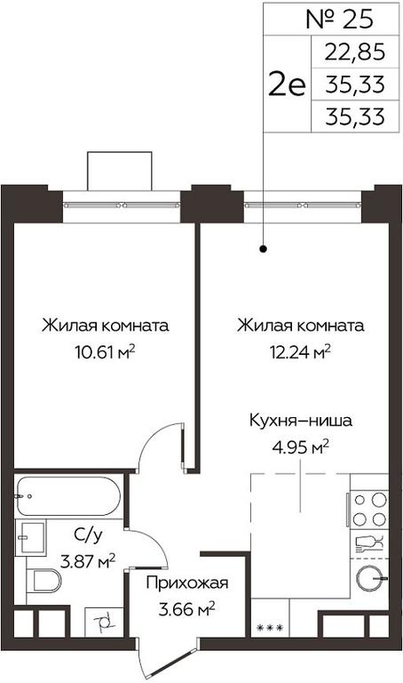1-BD Apartment Sale, 35.33 sq. m. at Kashtanovaya Roshcha, Solnechnaya ulitsa, posyolok Lesnaya Polyana, derevnya Izmalkovo, Odintsovskiy City District, Moscow Region, Russia #2 1-BD Apartment Sale, 35.33 sq. m. at Kashtanovaya Roshcha, Solnechnaya ulitsa, posyolok Lesnaya Polyana, derevnya Izmalkovo, Odintsovskiy City District, Moscow Region, Russia #2