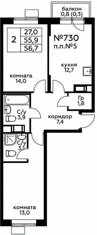 Продажа 1-комн. квартиры, 56,7 м² в ЖК «Цветочные Поляны», квартал № 23, поселение Филимонковское, Москва, Россия #1 Продажа 1-комн. квартиры, 56,7 м² в ЖК «Цветочные Поляны», квартал № 23, поселение Филимонковское, Москва, Россия #1