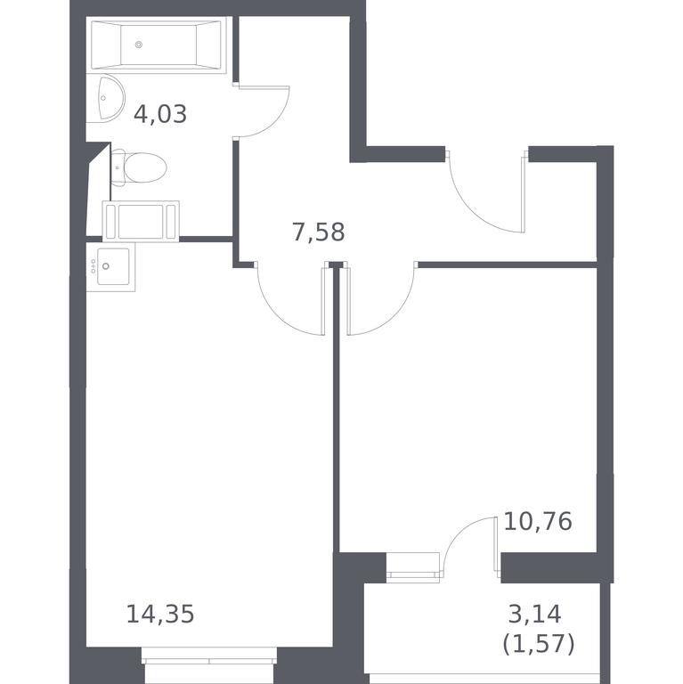 Apartment Sale, 38.4 sq. m. at Ostafevo, Ostafyevskoe Highway, 12к1, Ryazanovskoe Settlement, Moscow, Russia #1 Apartment Sale, 38.4 sq. m. at Ostafevo, Ostafyevskoe Highway, 12к1, Ryazanovskoe Settlement, Moscow, Russia #1