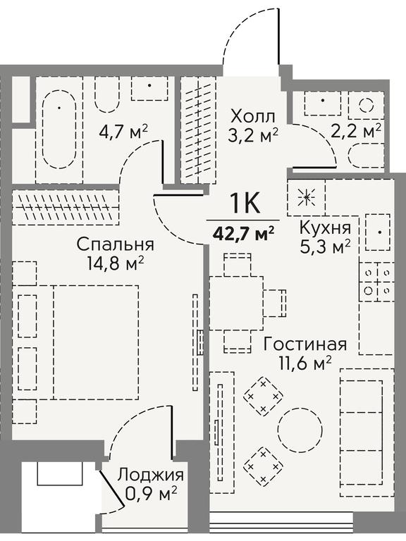 1-BD Apartment Sale, 42.7平方米 at Stories, zhiloy kompleks Storis na Mosfilmovskoy, kvartal Kinematograficheskiy, Moscow, Russia #2 1-BD Apartment Sale, 42.7平方米 at Stories, zhiloy kompleks Storis na Mosfilmovskoy, kvartal Kinematograficheskiy, Moscow, Russia #2