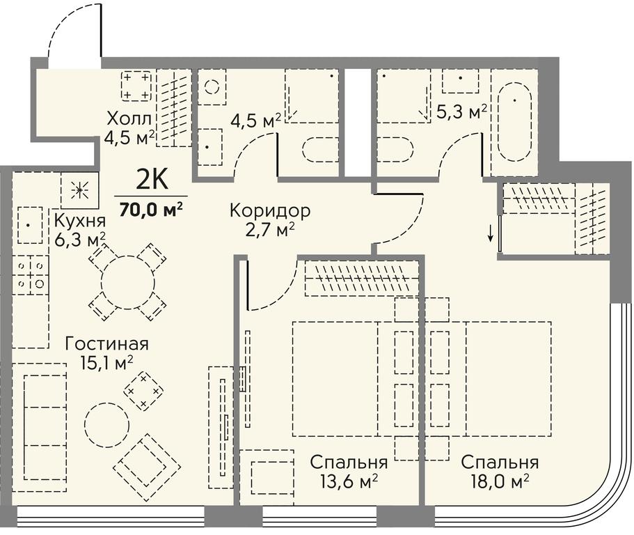 2-BD Apartment Sale, 70 sq. m. at Stories, zhiloy kompleks Storis na Mosfilmovskoy, kvartal Kinematograficheskiy, Moscow, Russia #2 2-BD Apartment Sale, 70 sq. m. at Stories, zhiloy kompleks Storis na Mosfilmovskoy, kvartal Kinematograficheskiy, Moscow, Russia #2