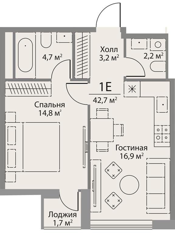 3-BD Apartment Sale, 123.6平方米 at Stories, zhiloy kompleks Storis na Mosfilmovskoy, kvartal Kinematograficheskiy, Moscow, Russia #1
