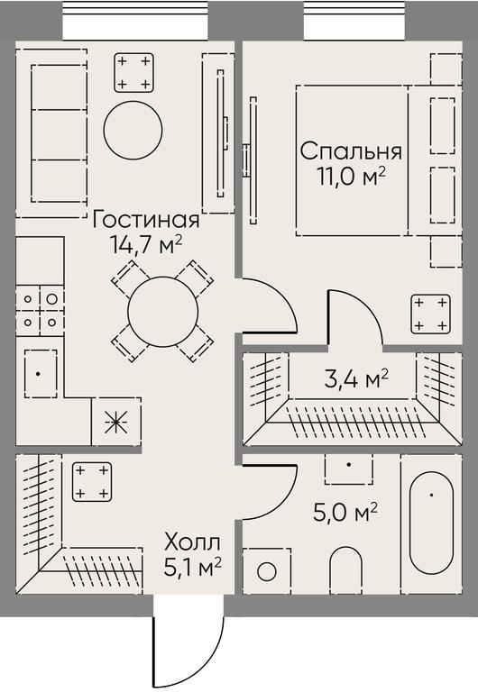 1-BD Apartment Sale, 39.2平方米 at Stories, zhiloy kompleks Storis na Mosfilmovskoy, kvartal Kinematograficheskiy, Moscow, Russia #1 1-BD Apartment Sale, 39.2平方米 at Stories, zhiloy kompleks Storis na Mosfilmovskoy, kvartal Kinematograficheskiy, Moscow, Russia #1