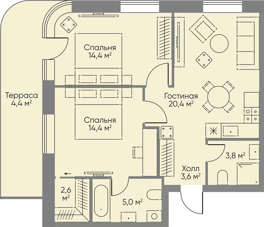 3-BD Apartment Sale, 83.8 sq. m. at Stories, zhiloy kompleks Storis na Mosfilmovskoy, kvartal Kinematograficheskiy, Moscow, Russia #1 3-BD Apartment Sale, 83.8 sq. m. at Stories, zhiloy kompleks Storis na Mosfilmovskoy, kvartal Kinematograficheskiy, Moscow, Russia #1