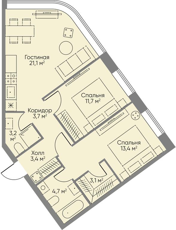 Apartment Sale, 23平方米 at Stories, zhiloy kompleks Storis na Mosfilmovskoy, kvartal Kinematograficheskiy, Moscow, Russia #1 Apartment Sale, 23平方米 at Stories, zhiloy kompleks Storis na Mosfilmovskoy, kvartal Kinematograficheskiy, Moscow, Russia #1