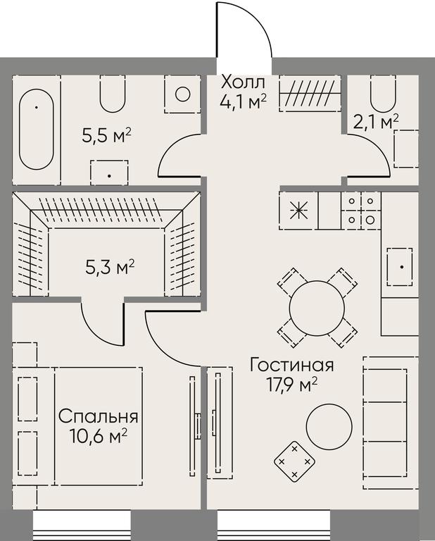 2-BD Apartment Sale, 67平方米 at Stories, zhiloy kompleks Storis na Mosfilmovskoy, kvartal Kinematograficheskiy, Moscow, Russia #1 2-BD Apartment Sale, 67平方米 at Stories, zhiloy kompleks Storis na Mosfilmovskoy, kvartal Kinematograficheskiy, Moscow, Russia #1