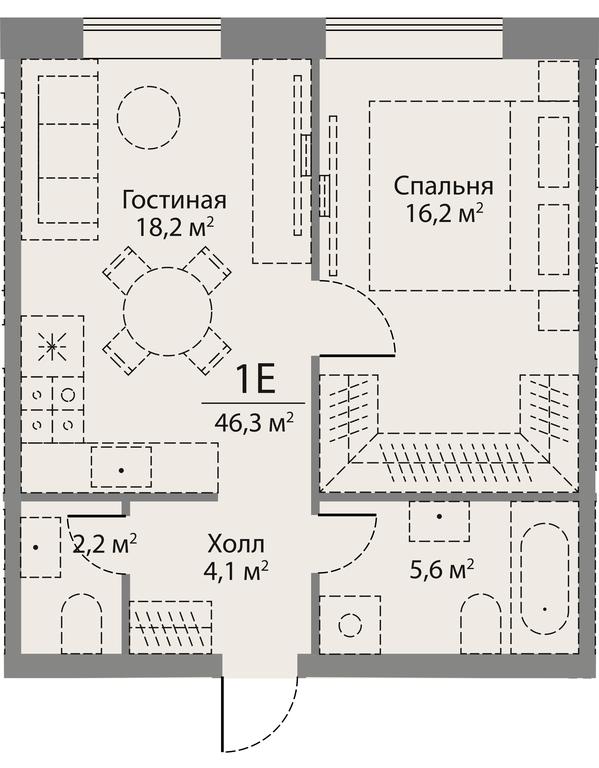 1-BD Apartment Sale, 46.5 sq. m. at Stories, zhiloy kompleks Storis na Mosfilmovskoy, kvartal Kinematograficheskiy, Moscow, Russia #2 1-BD Apartment Sale, 46.5 sq. m. at Stories, zhiloy kompleks Storis na Mosfilmovskoy, kvartal Kinematograficheskiy, Moscow, Russia #2