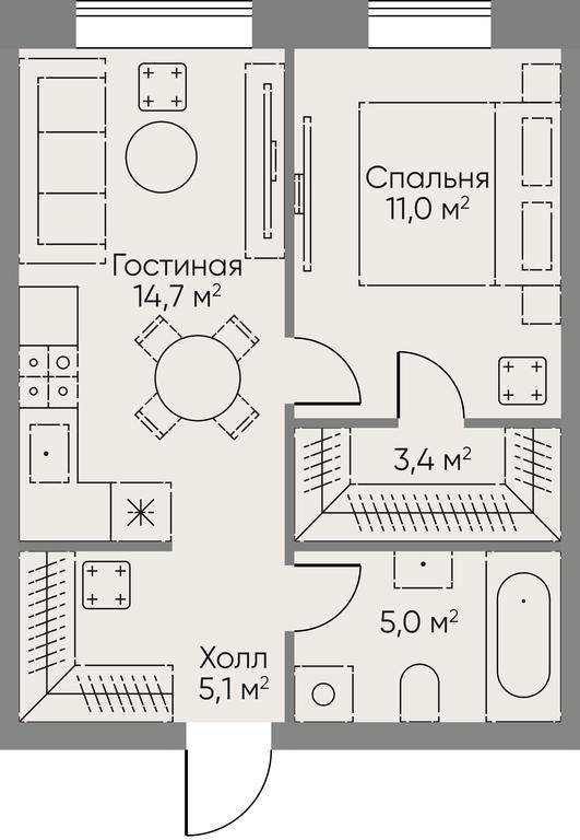 1-BD Apartment Sale, 38.5 sq. m. at Stories, zhiloy kompleks Storis na Mosfilmovskoy, kvartal Kinematograficheskiy, Moscow, Russia #1 1-BD Apartment Sale, 38.5 sq. m. at Stories, zhiloy kompleks Storis na Mosfilmovskoy, kvartal Kinematograficheskiy, Moscow, Russia #1