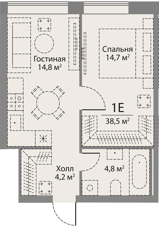 1-BD Apartment Sale, 38.5 sq. m. at Stories, zhiloy kompleks Storis na Mosfilmovskoy, kvartal Kinematograficheskiy, Moscow, Russia #2 1-BD Apartment Sale, 38.5 sq. m. at Stories, zhiloy kompleks Storis na Mosfilmovskoy, kvartal Kinematograficheskiy, Moscow, Russia #2