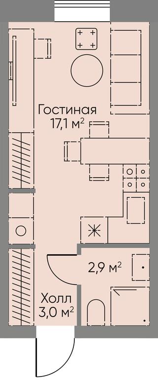 Apartment Sale, 23 sq. m. at Stories, zhiloy kompleks Storis na Mosfilmovskoy, kvartal Kinematograficheskiy, Moscow, Russia #1 Apartment Sale, 23 sq. m. at Stories, zhiloy kompleks Storis na Mosfilmovskoy, kvartal Kinematograficheskiy, Moscow, Russia #1