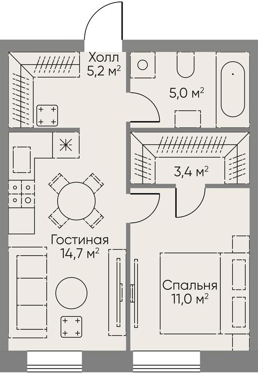 2-BD Apartment Sale, 66.5 sq. m. at Stories, zhiloy kompleks Storis na Mosfilmovskoy, kvartal Kinematograficheskiy, Moscow, Russia #1 2-BD Apartment Sale, 66.5 sq. m. at Stories, zhiloy kompleks Storis na Mosfilmovskoy, kvartal Kinematograficheskiy, Moscow, Russia #1
