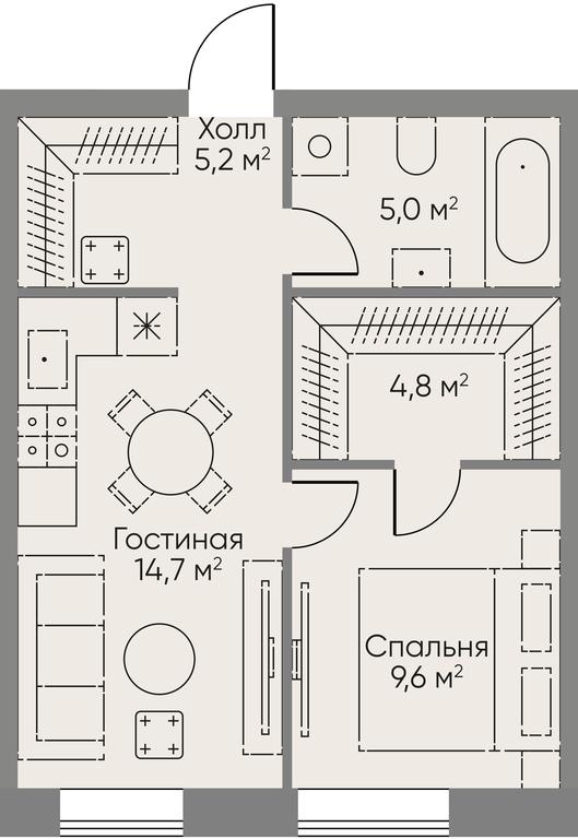 1-BD Apartment Sale, 39.3平方米 at Stories, zhiloy kompleks Storis na Mosfilmovskoy, kvartal Kinematograficheskiy, Moscow, Russia #1 1-BD Apartment Sale, 39.3平方米 at Stories, zhiloy kompleks Storis na Mosfilmovskoy, kvartal Kinematograficheskiy, Moscow, Russia #1